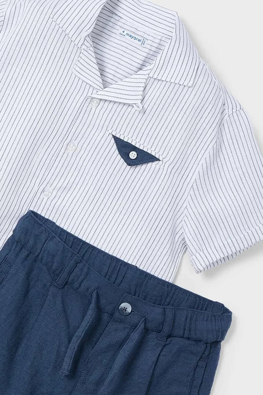 Детский комплект из смесового льна - фото 3