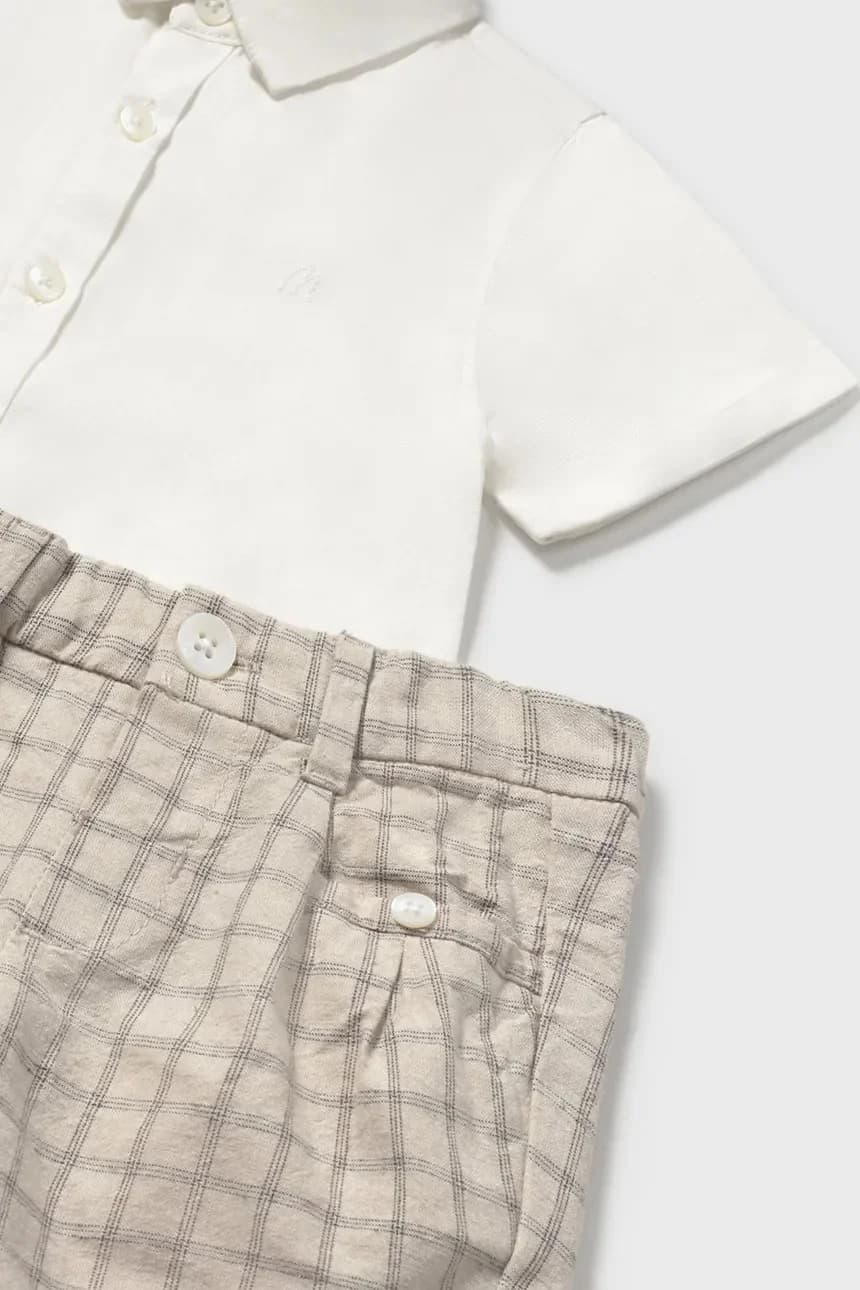 Детский комплект с оттенком льна - фото 3