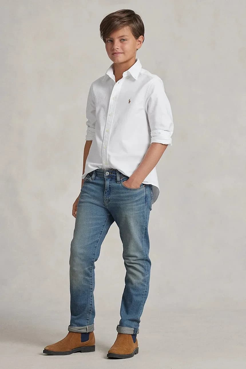 Детская хлопковая рубашка - фото 4