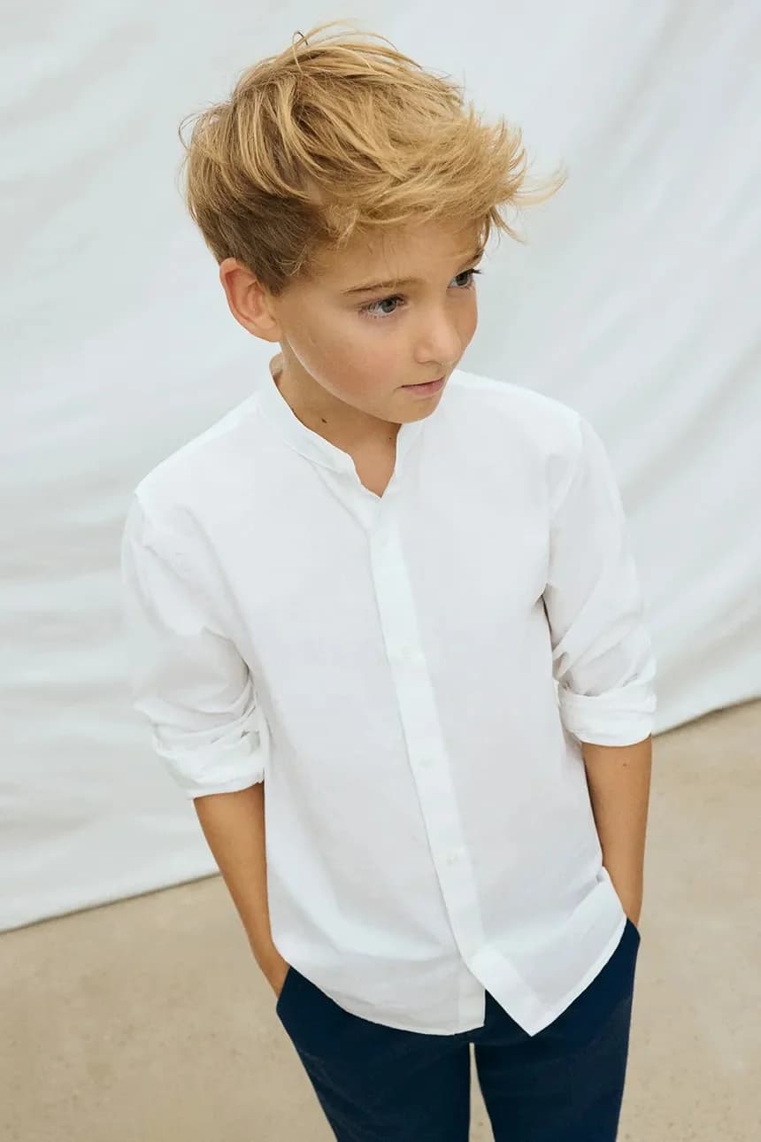 Детская хлопковая рубашка