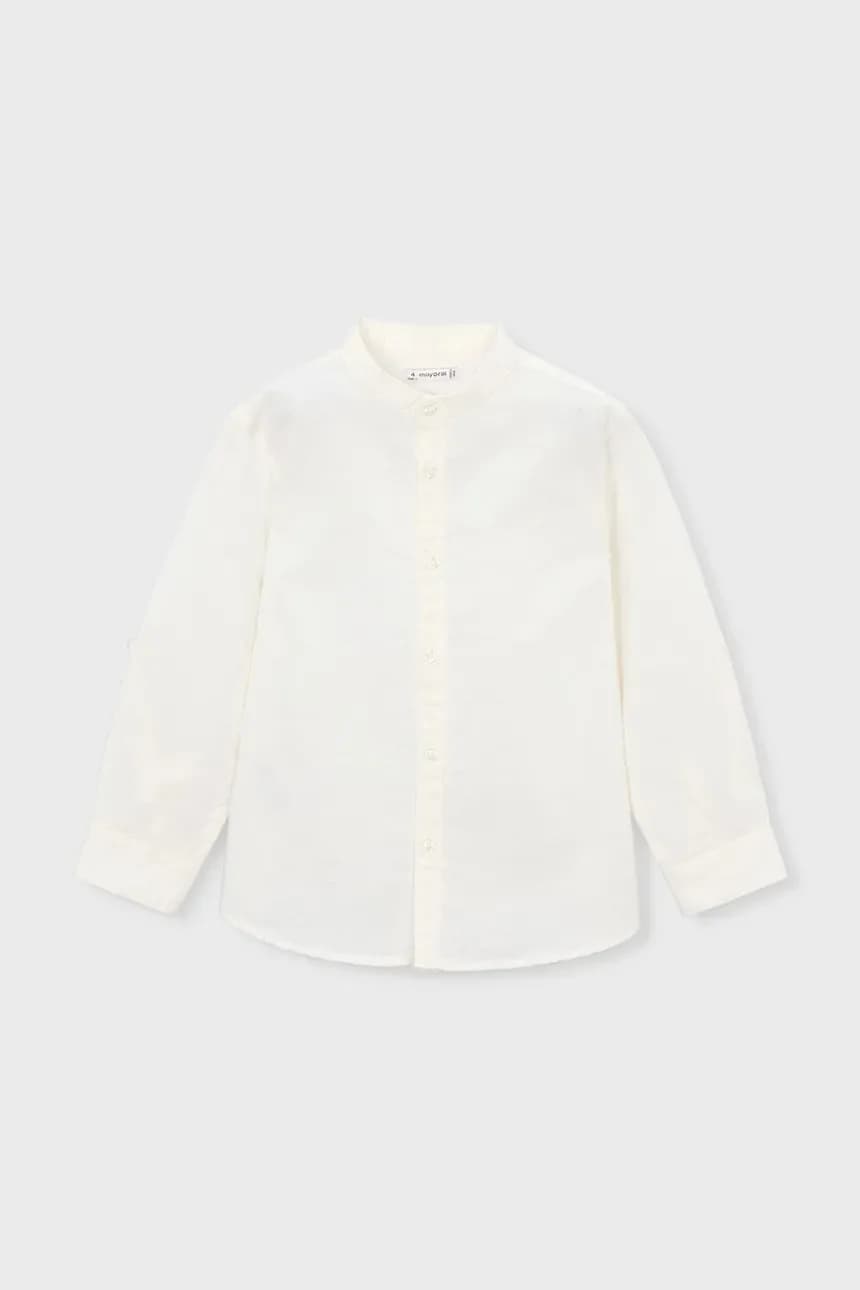 Детская рубашка с льном - фото 2