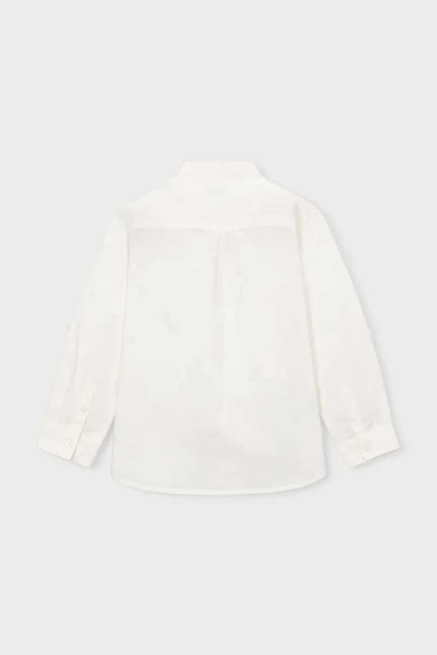 Детская рубашка с льном - фото 3