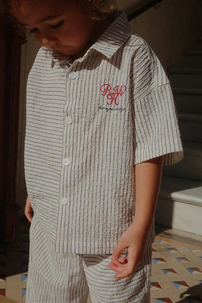 Детская хлопковая рубашка RHW X KS DUO SHIRT GOTS