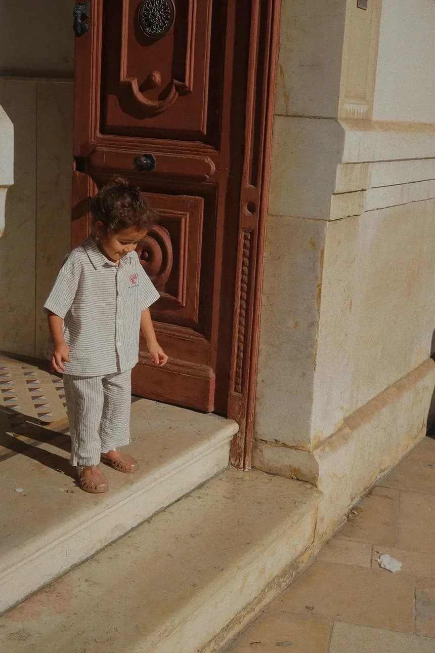 Детская хлопковая рубашка RHW X KS DUO SHIRT GOTS - фото 12