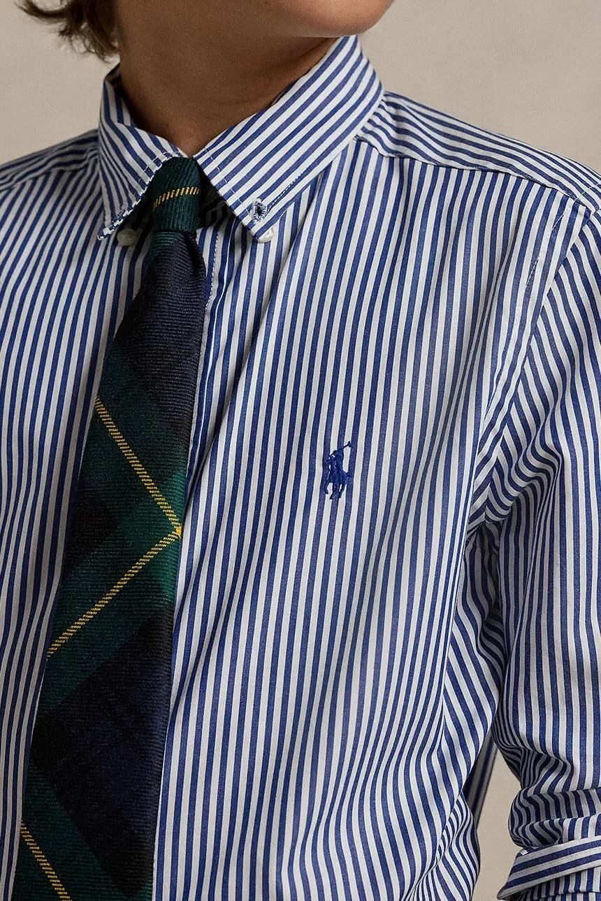 Детская хлопковая рубашка - фото 4