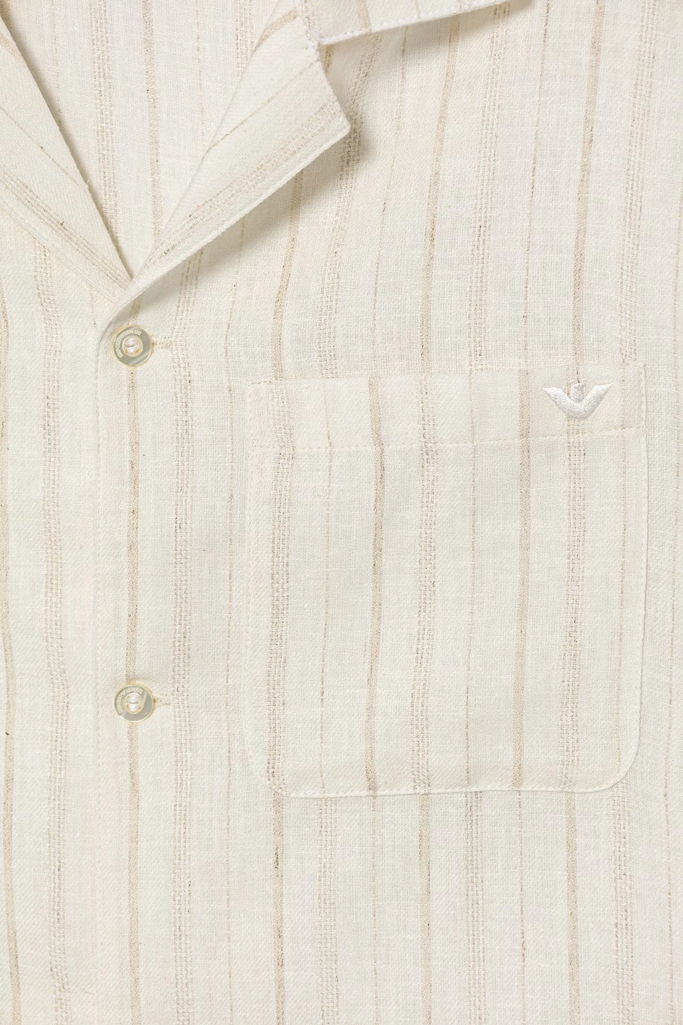 Детская блуза-рубашка из смесового льна - фото 3