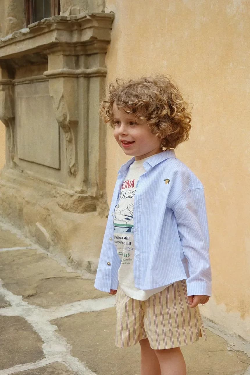 Детская хлопковая рубашка WES SHIRT GOTS - фото 7