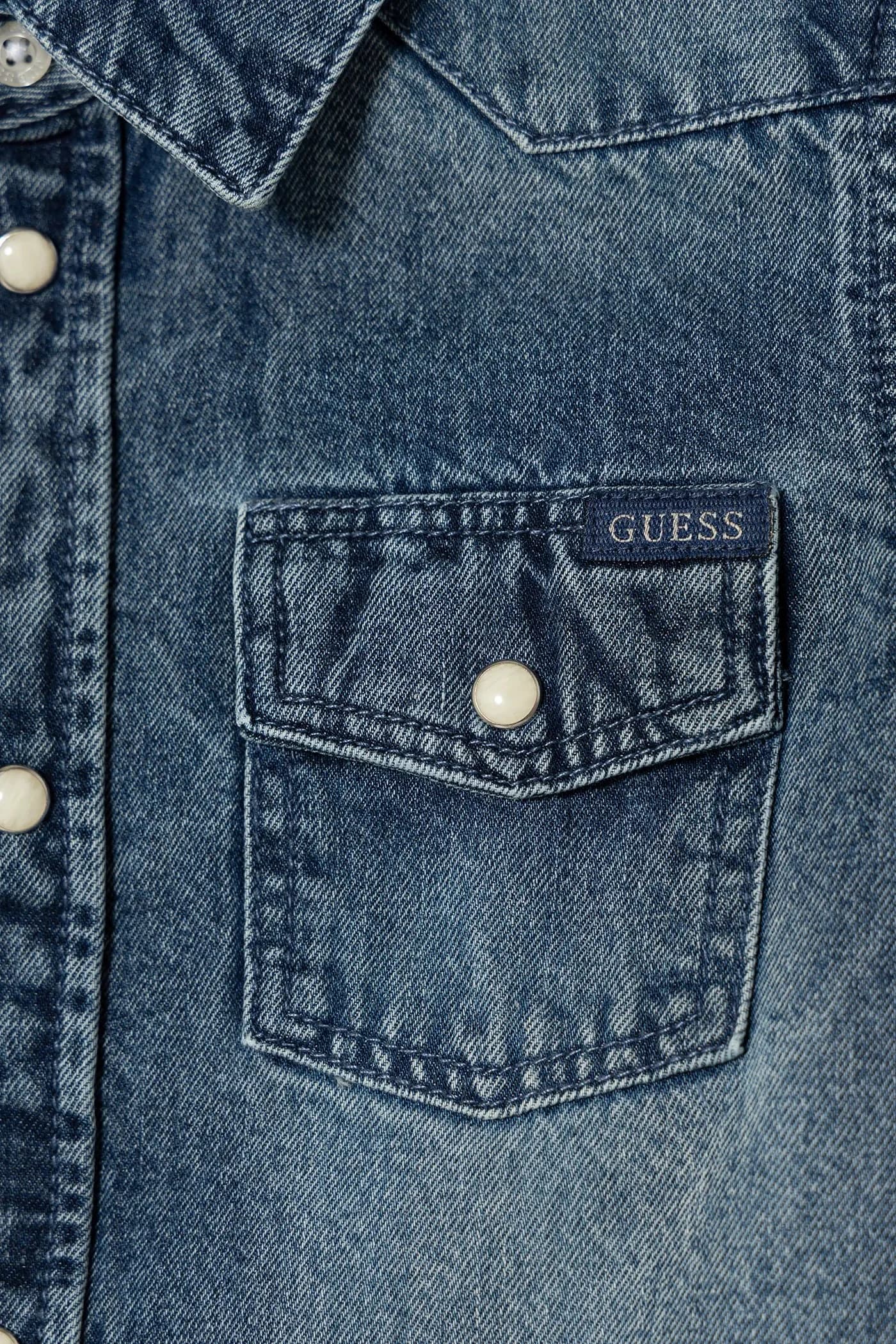 Детская джинсовая рубашка - фото 3