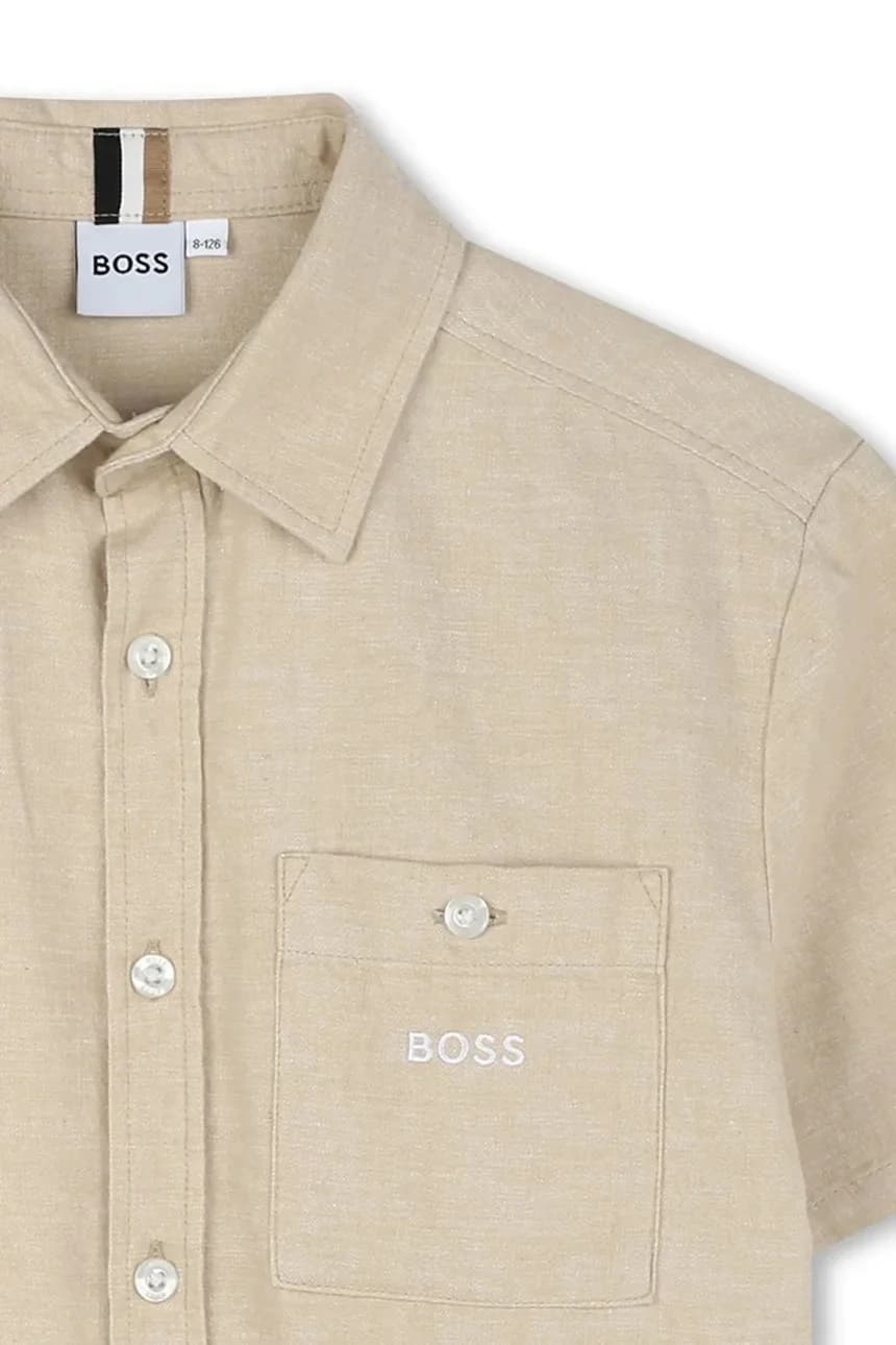 Детская льняная рубашка - фото 3