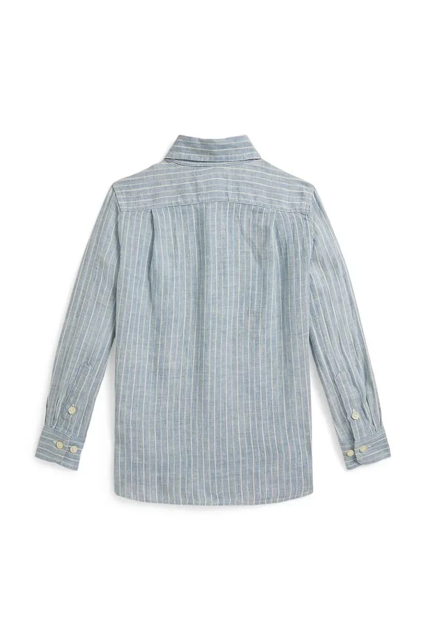 Детская льняная рубашка - фото 3