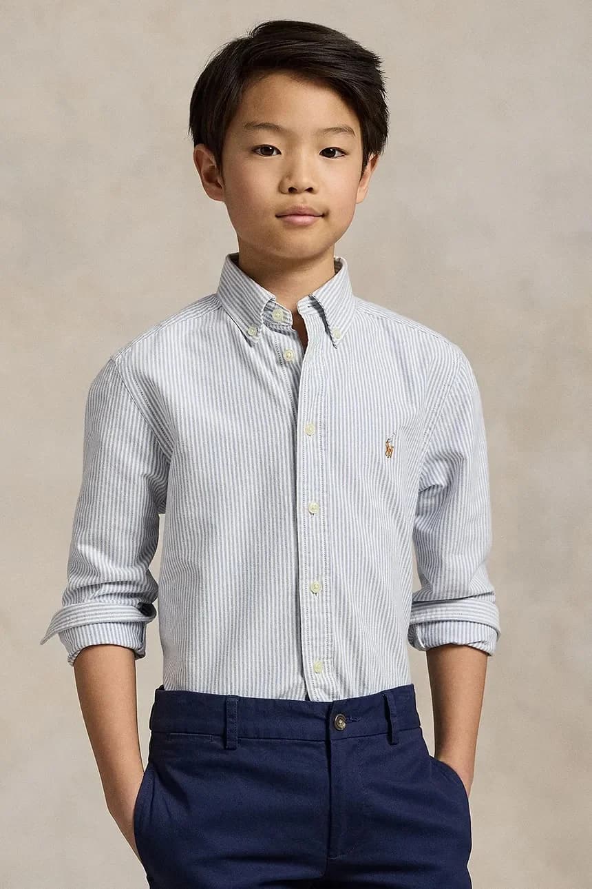 Детская хлопковая рубашка