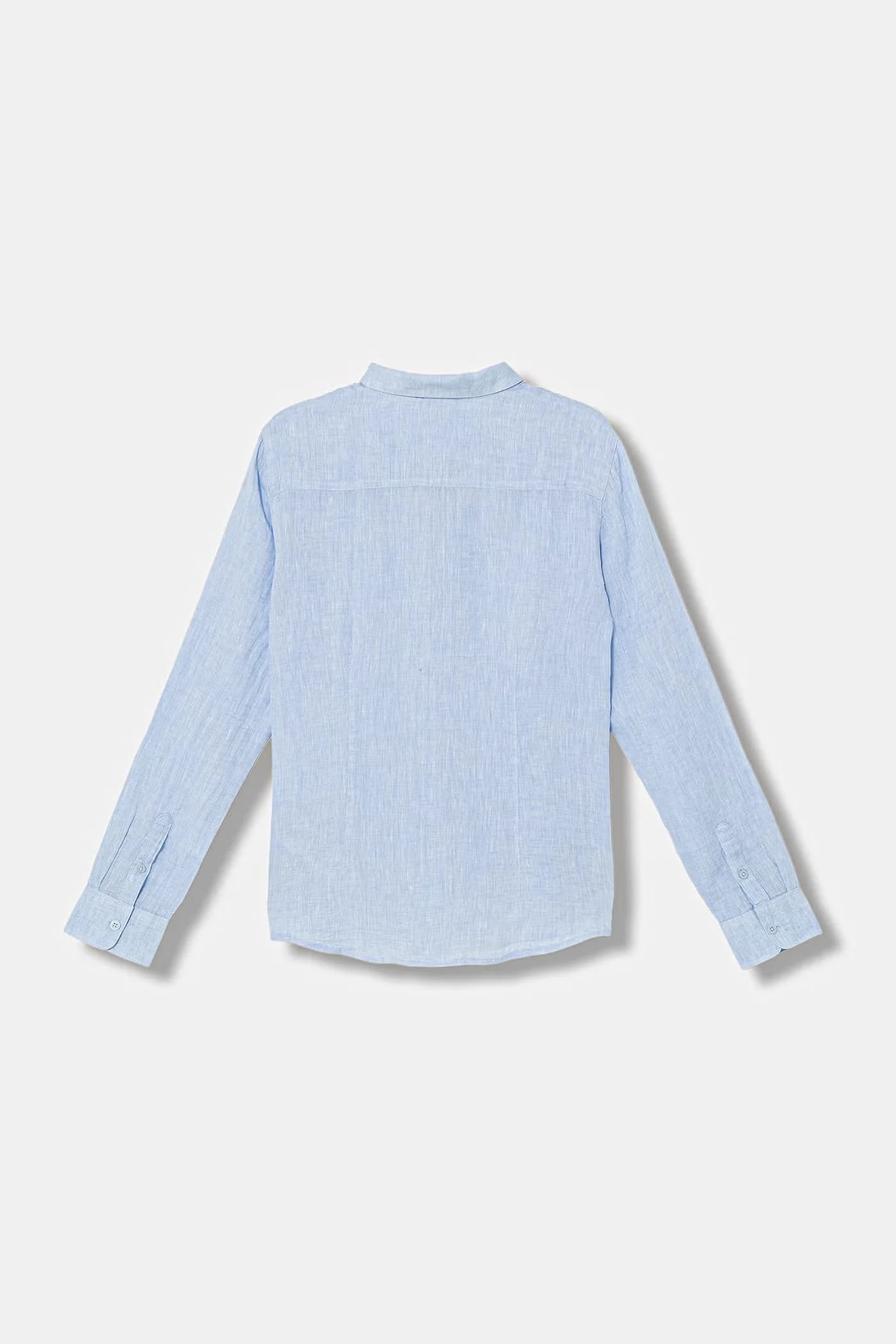 Детская льняная рубашка - фото 2