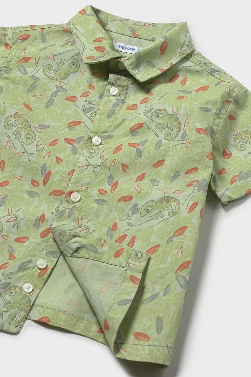 Детская хлопковая рубашка - фото 3