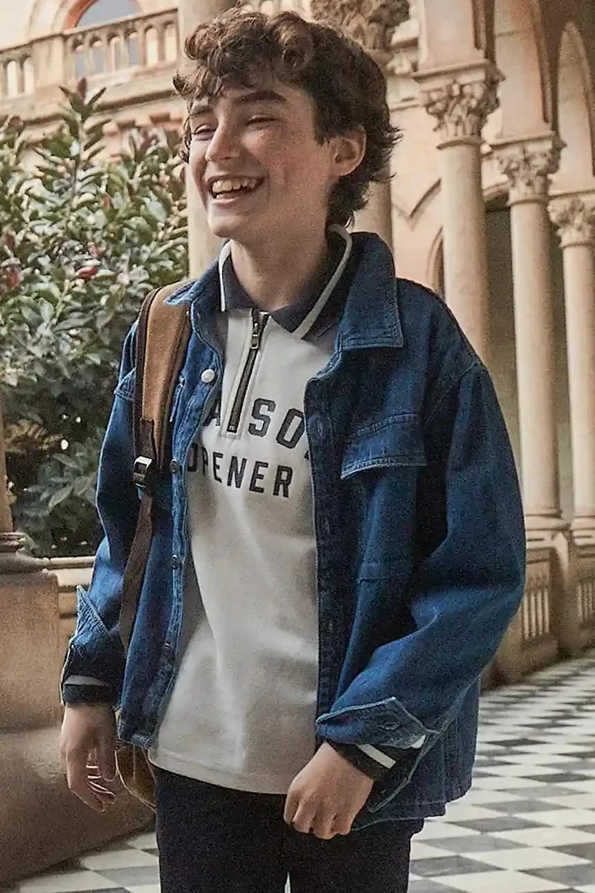 Детская джинсовая рубашка