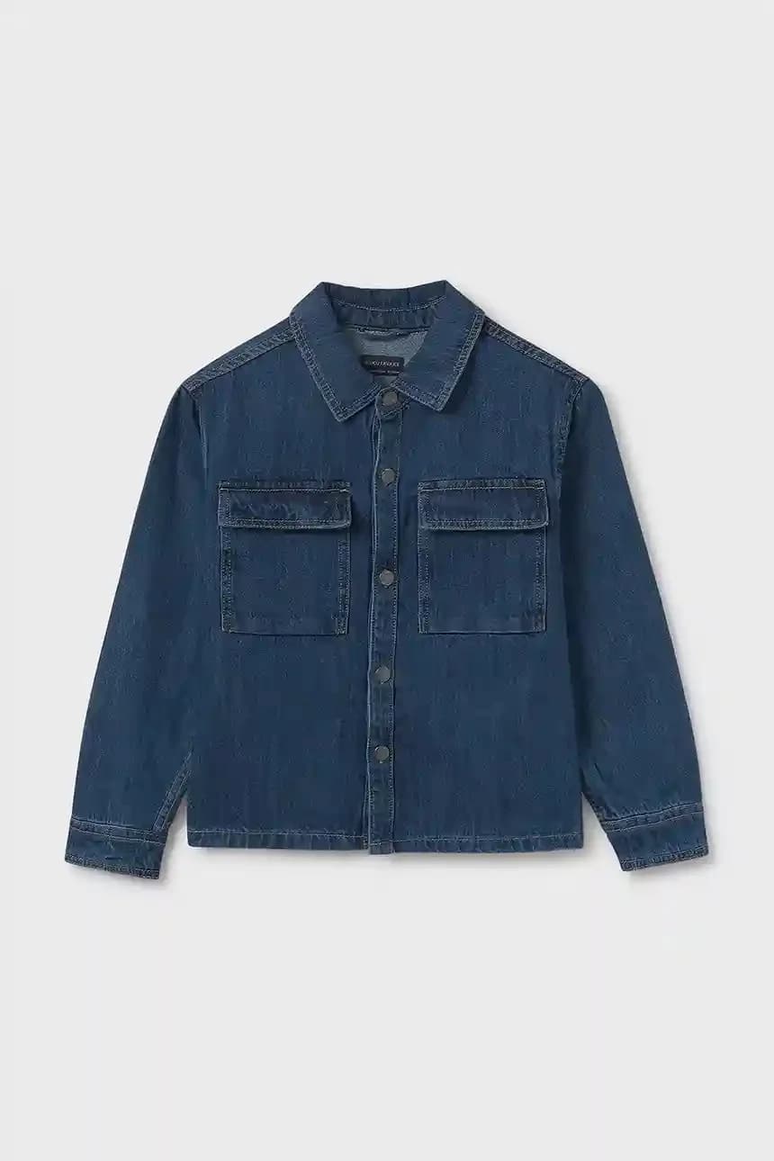 Детская джинсовая рубашка - фото 2