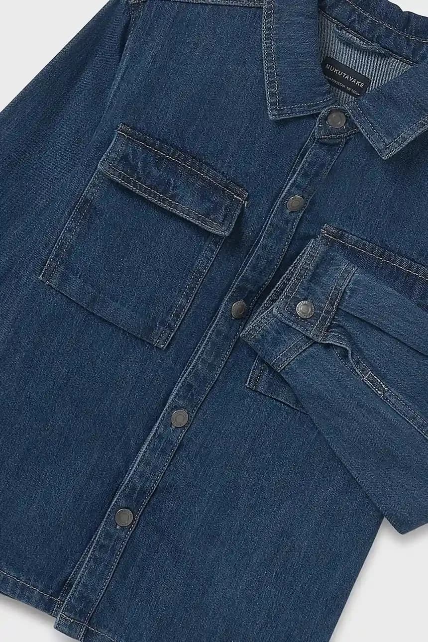 Детская джинсовая рубашка - фото 4