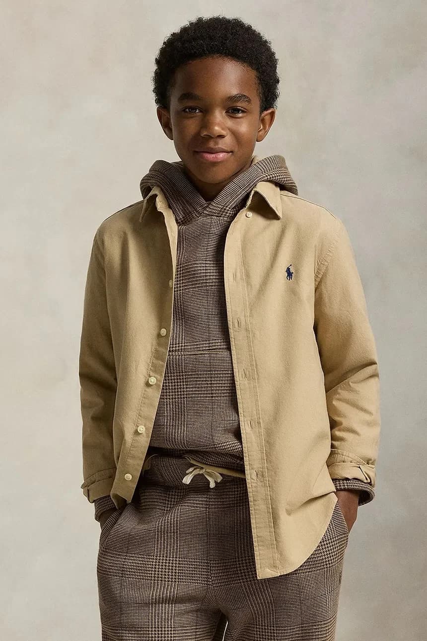 Детская хлопковая рубашка