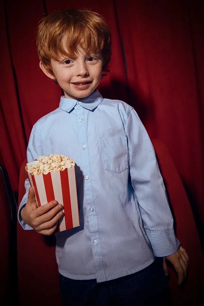 Детская хлопковая рубашка