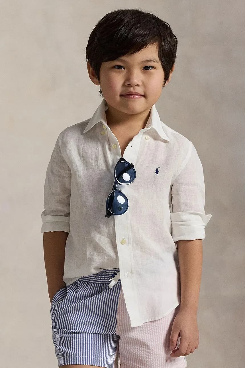 Детская хлопковая рубашка