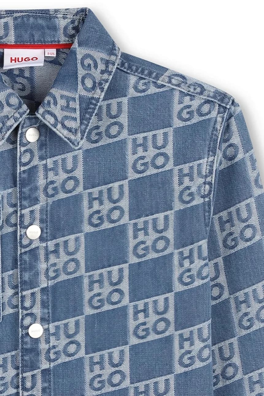 Детская джинсовая рубашка - фото 4