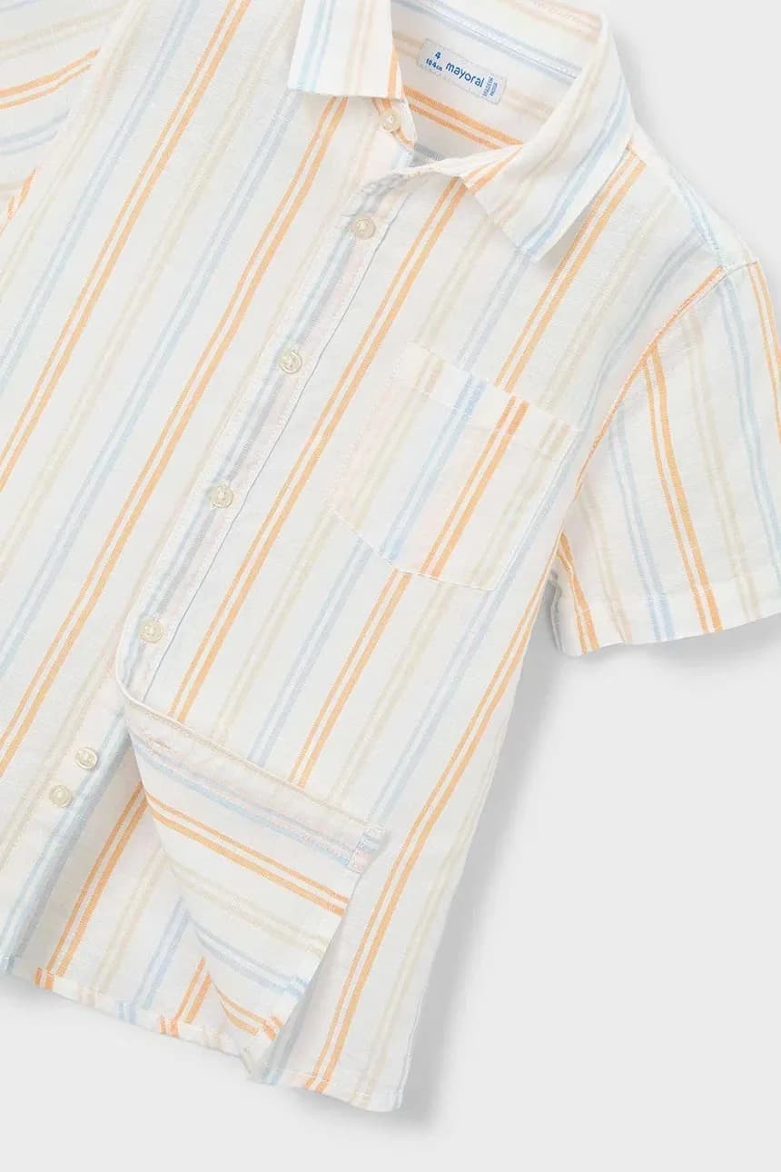 Детская рубашка с льном - фото 4