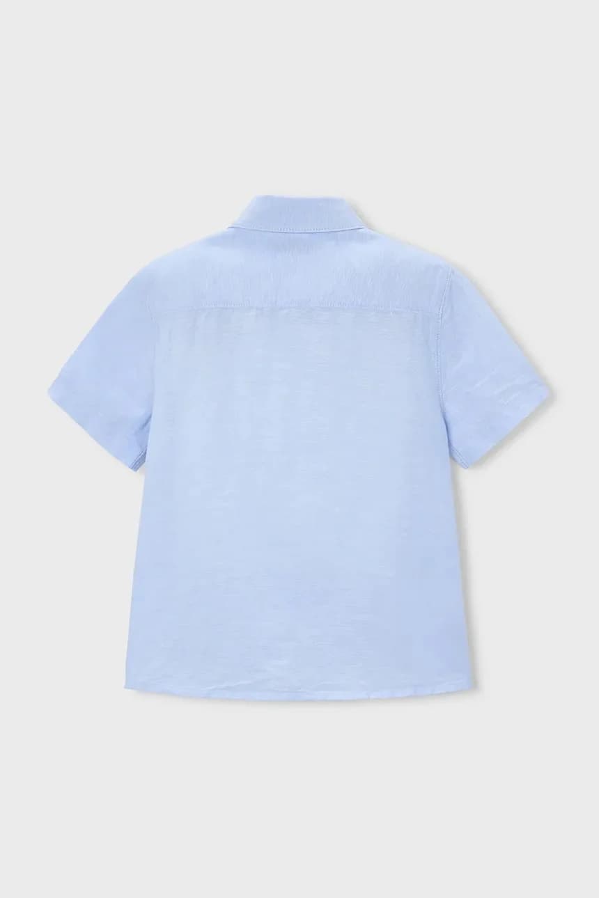 Детская рубашка с льном - фото 2