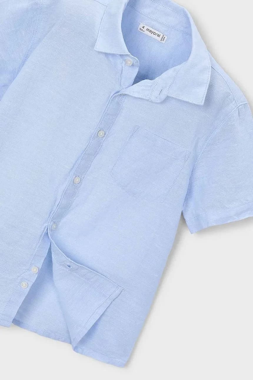 Детская рубашка с льном - фото 3