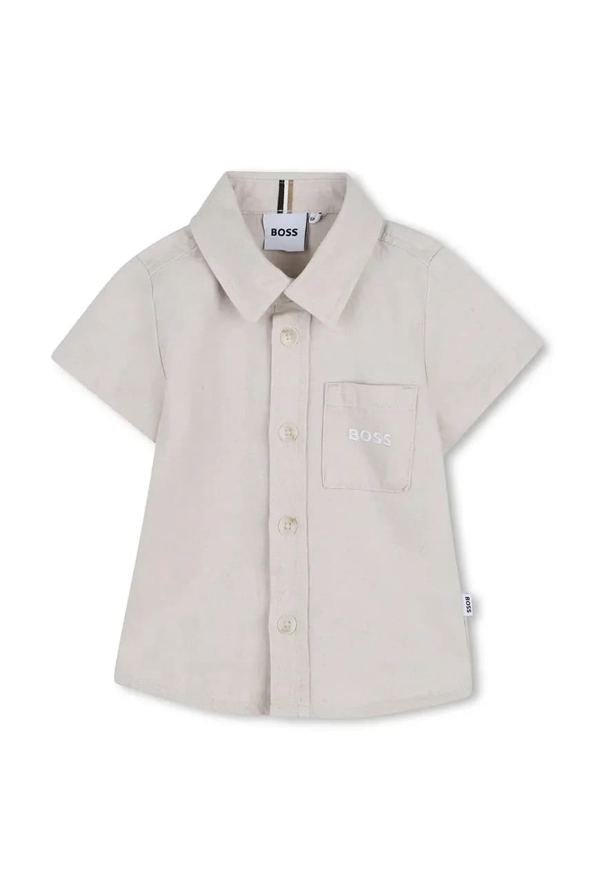 Детская рубашка с льном