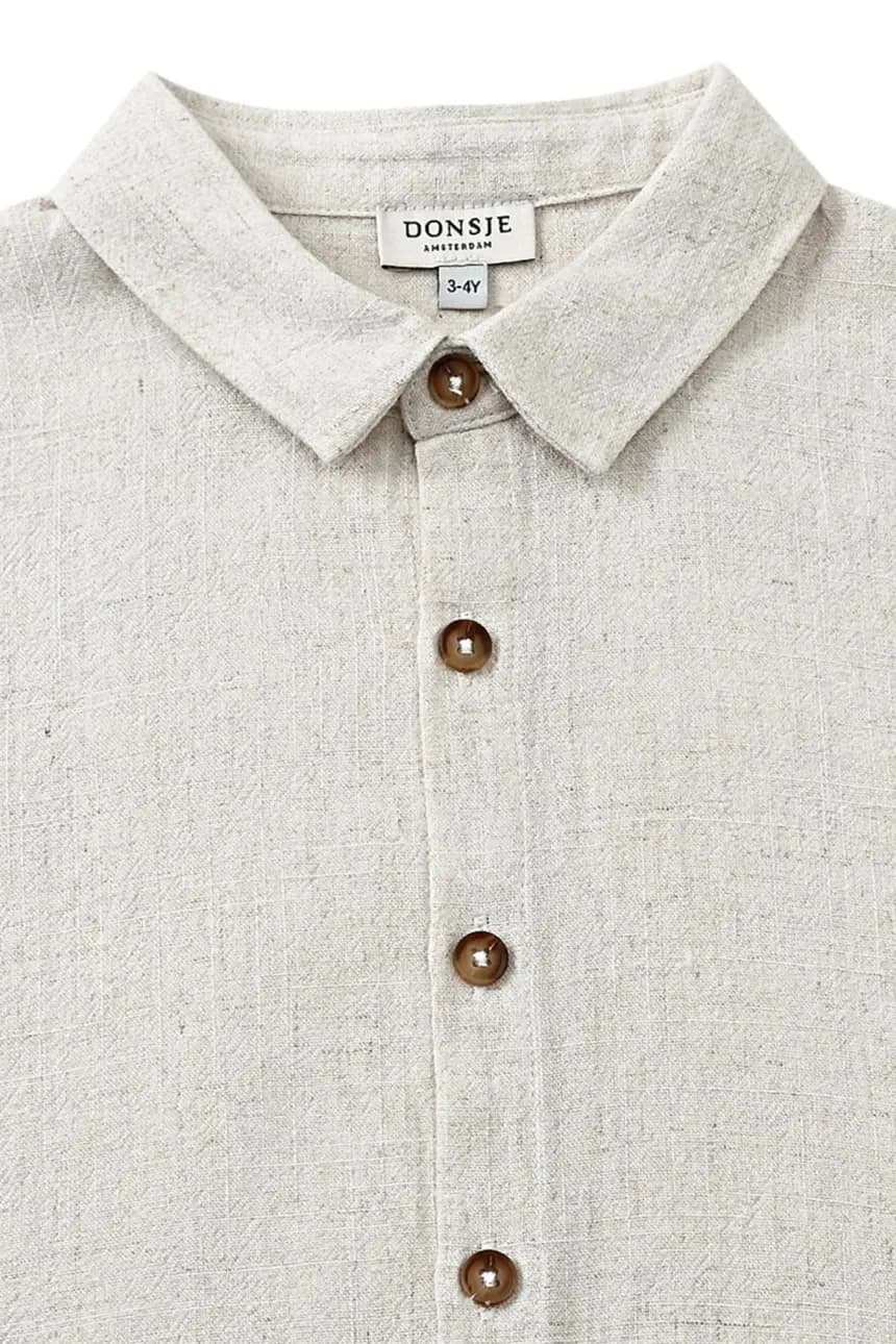 Детская рубашка Brammie с добавлением льна - фото 4