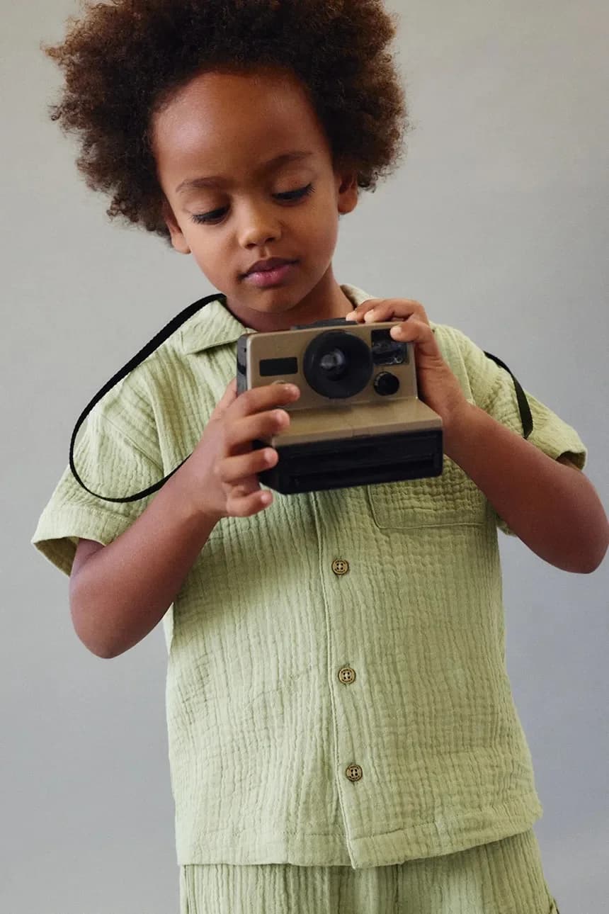 Детская хлопковая рубашка