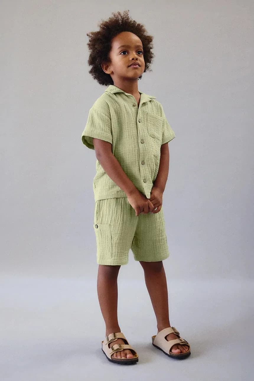 Детская хлопковая рубашка - фото 6