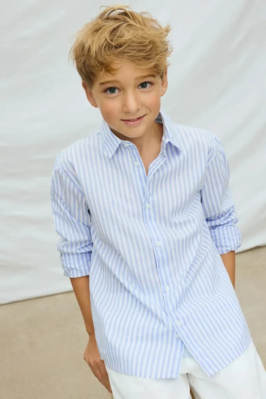 Детская хлопковая рубашка