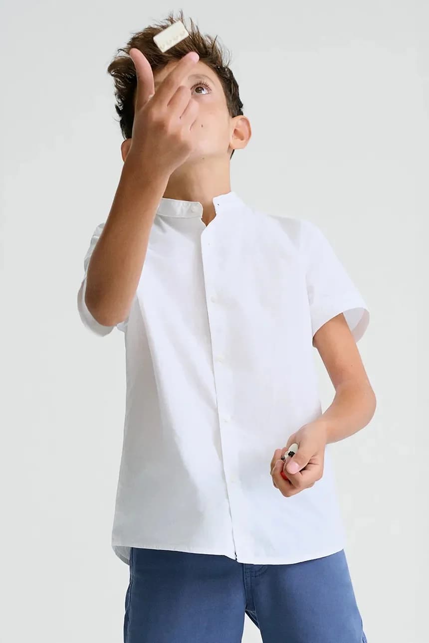 Детская хлопковая рубашка