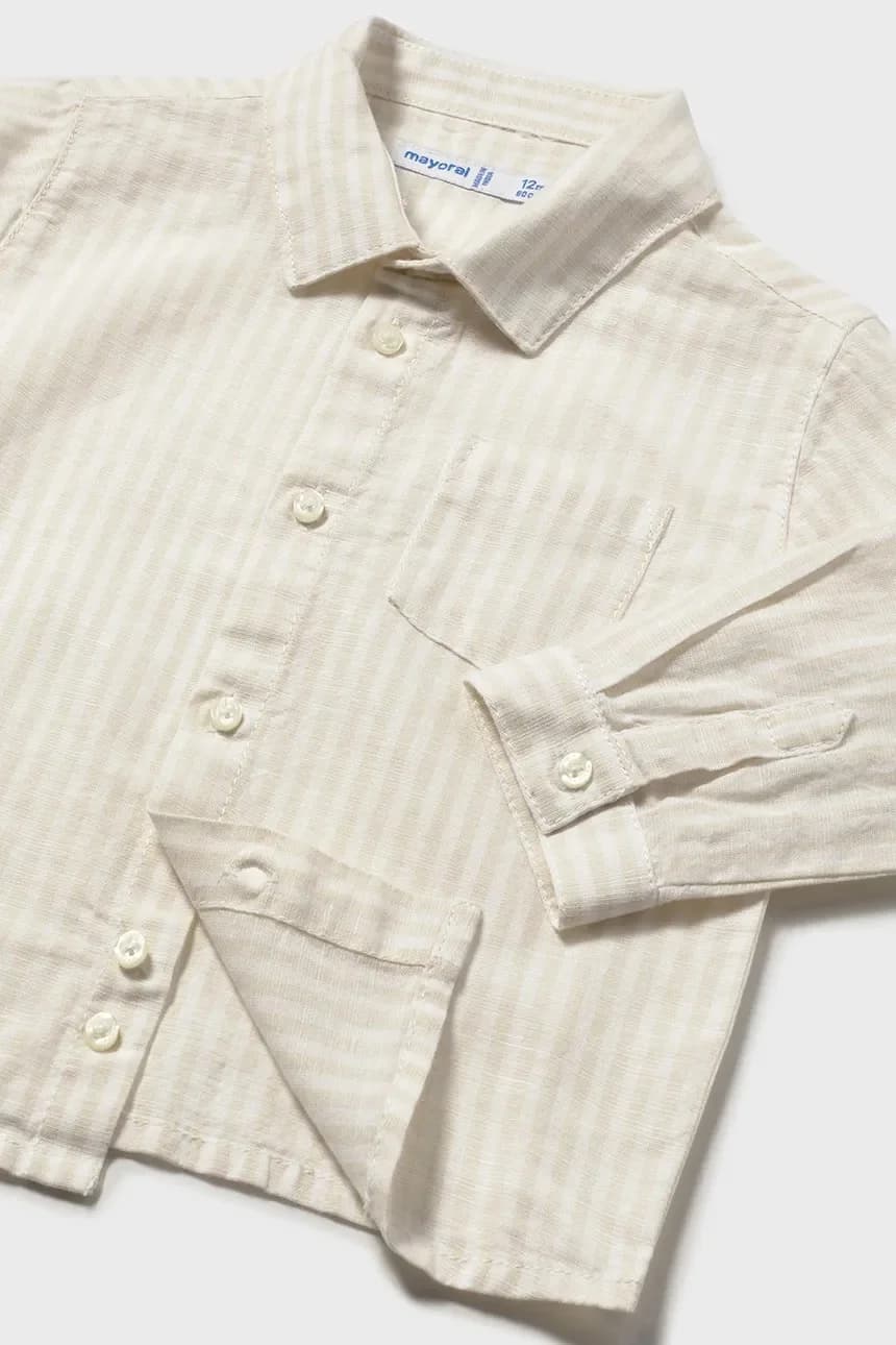 Детская рубашка с льном - фото 3