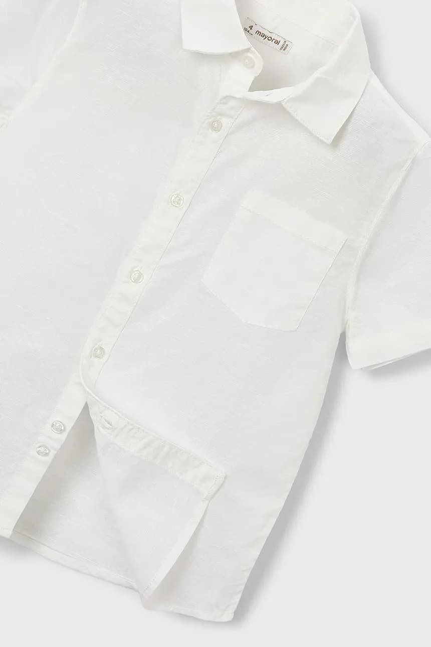 Детская рубашка с льном - фото 4