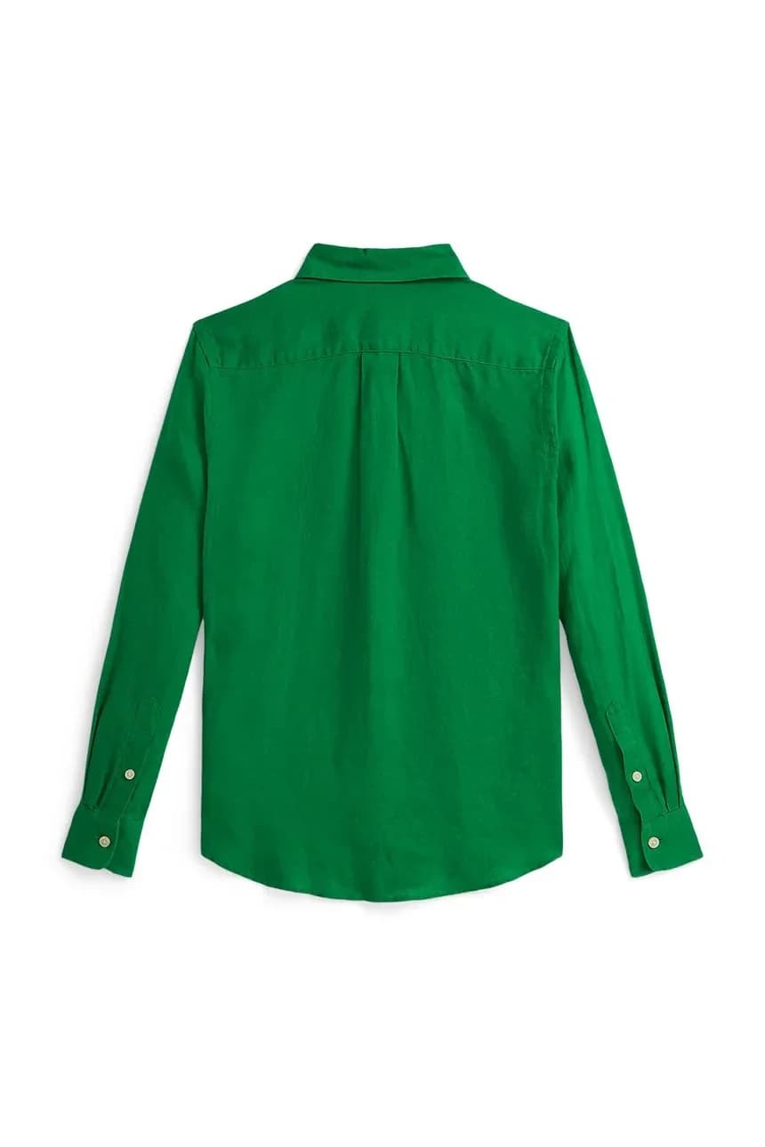 Детская льняная рубашка - фото 2