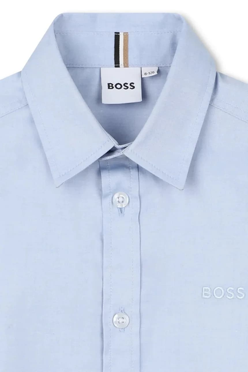 Детская хлопковая рубашка - фото 3