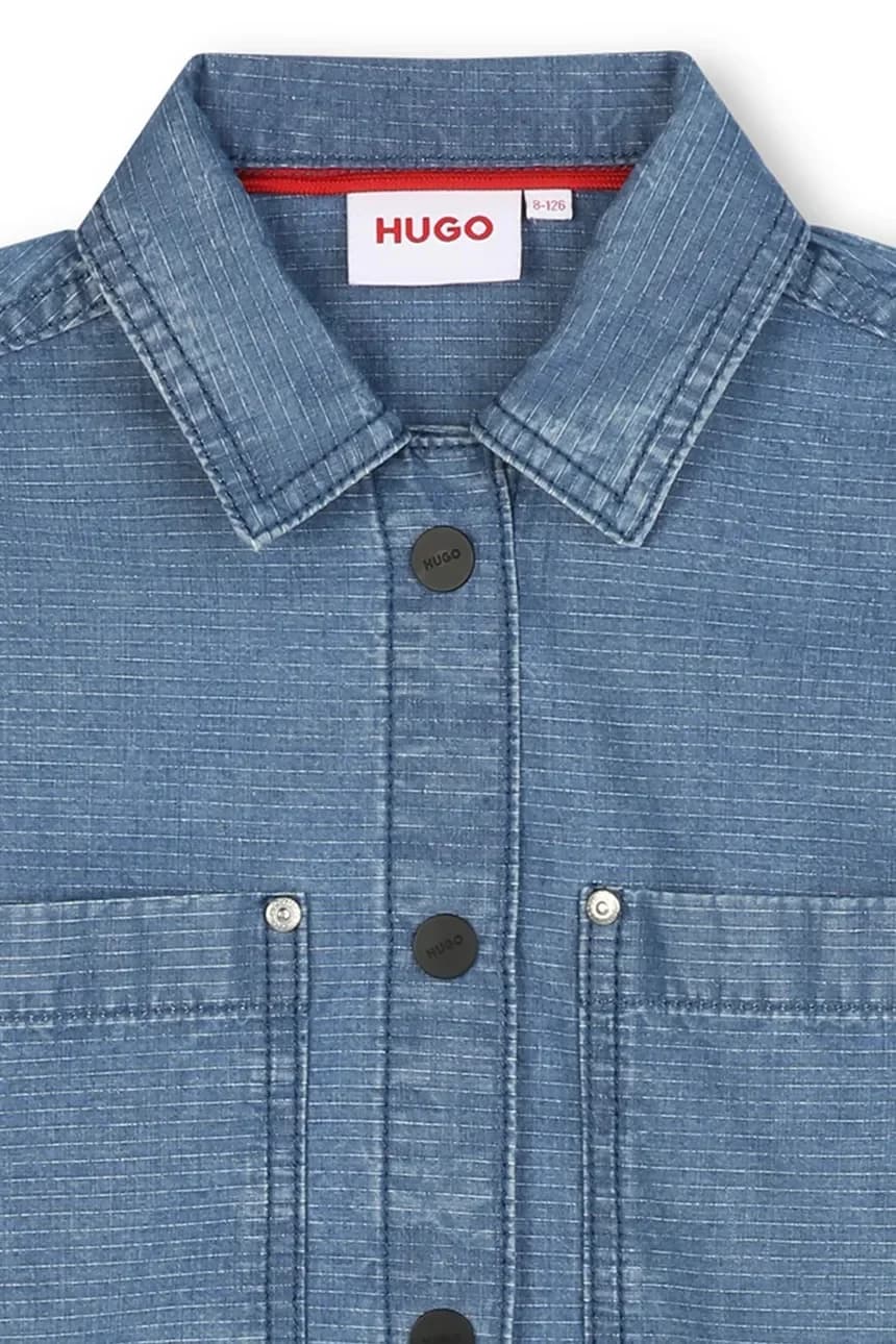 Детская джинсовая рубашка - фото 4