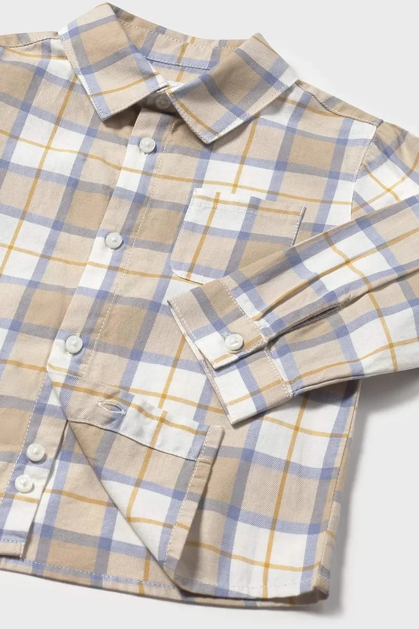 Детская хлопковая рубашка - фото 3