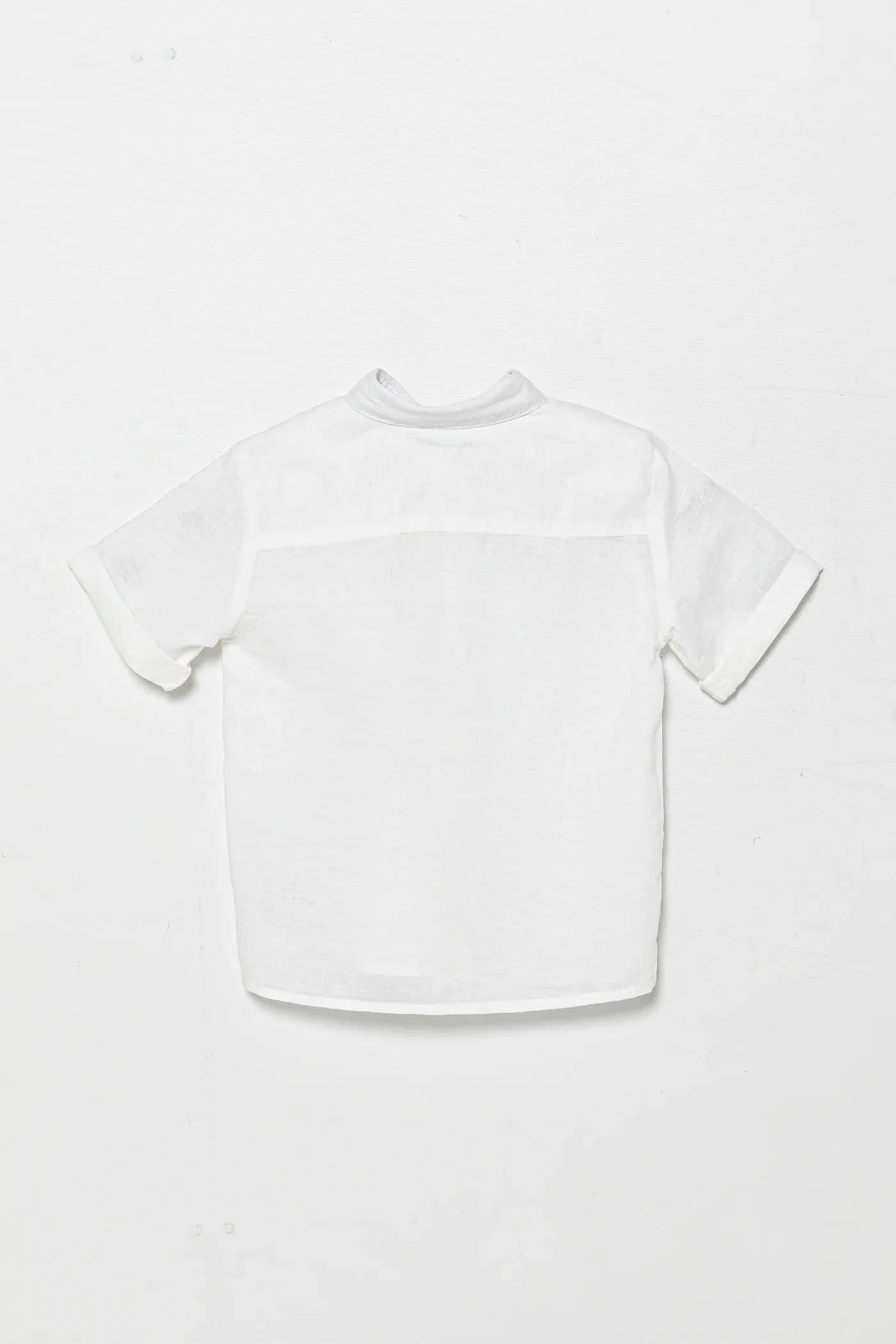 Детская льняная рубашка - фото 2