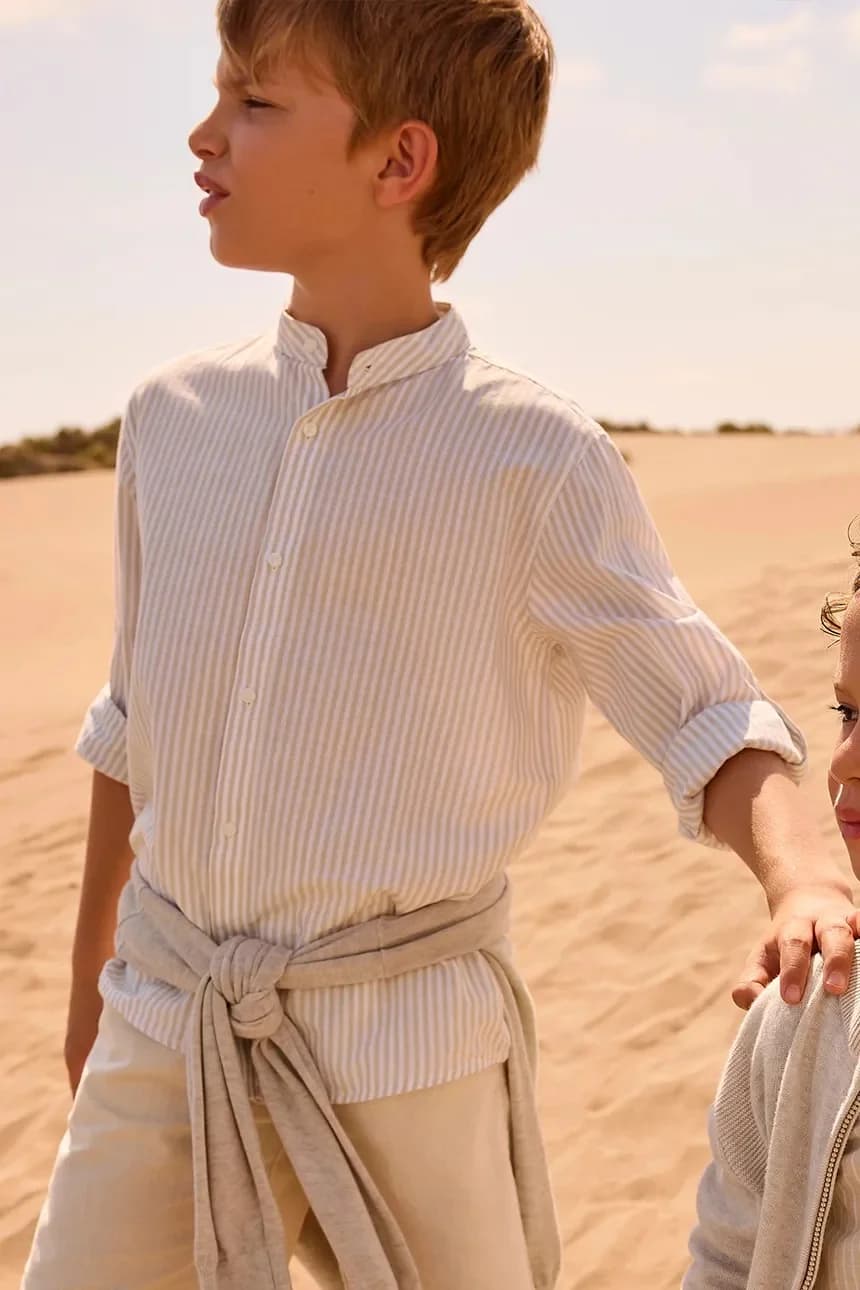 Детская хлопковая рубашка