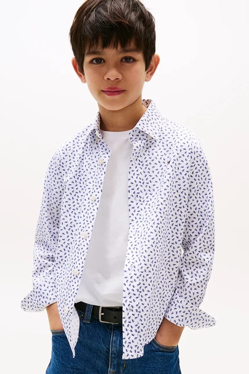 Детская хлопковая рубашка