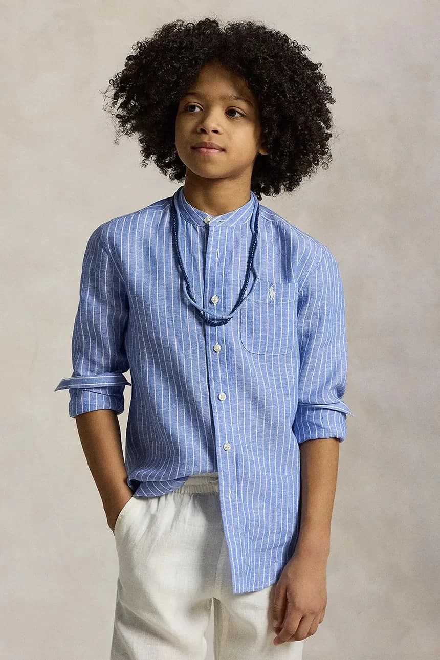 Детская хлопковая рубашка