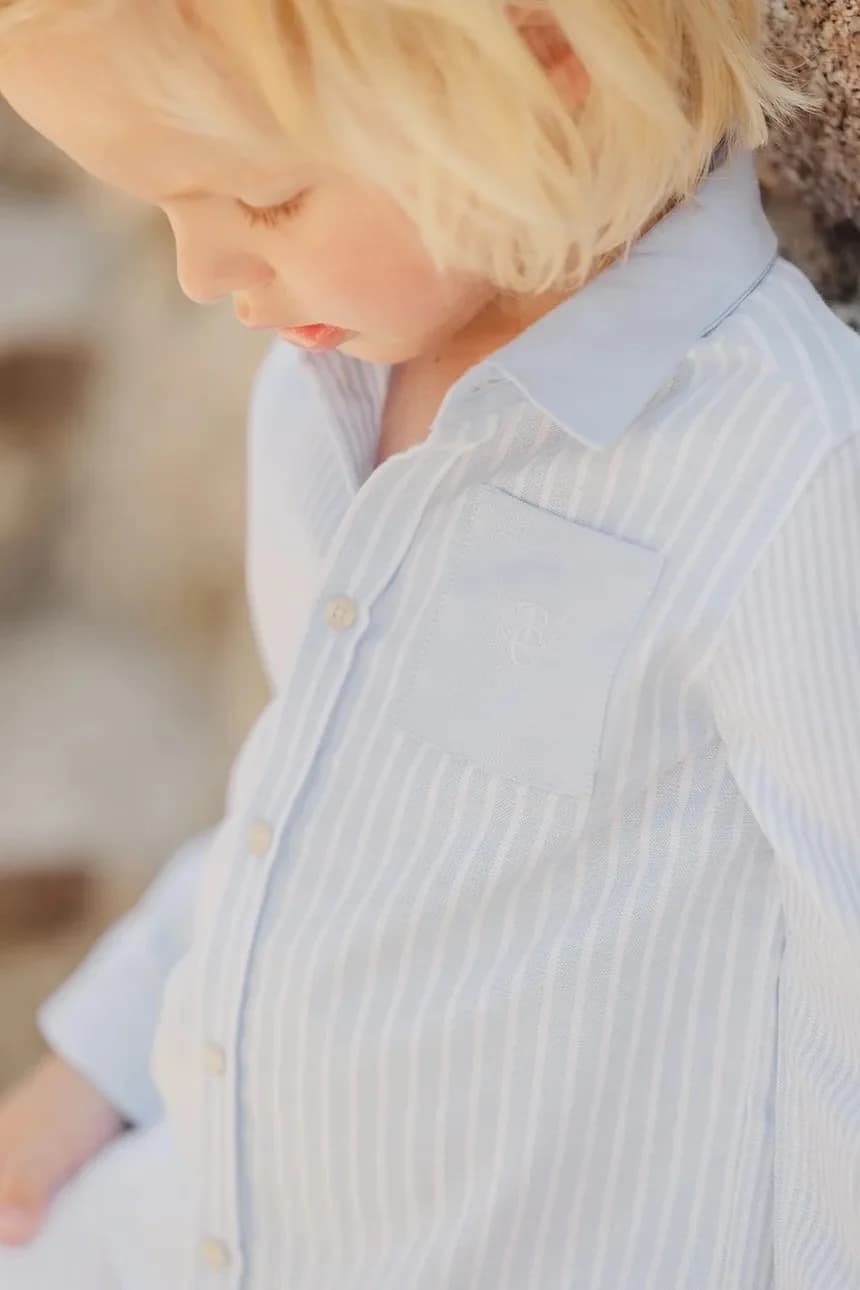 Хлопковая детская рубашка - фото 5