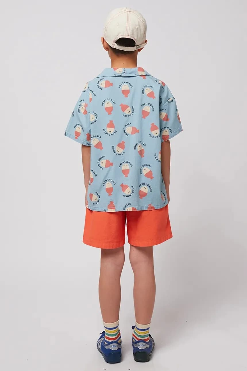 Детская хлопковая рубашка Morning Egg - фото 6