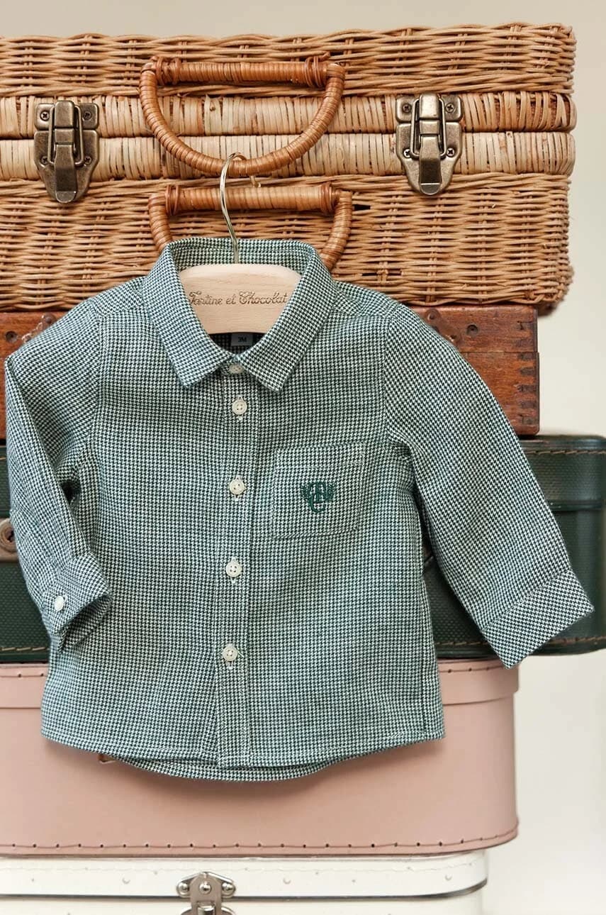 Хлопковая детская рубашка - фото 4