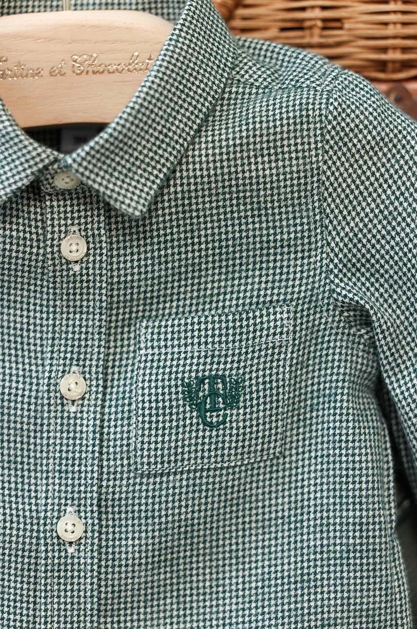 Хлопковая детская рубашка - фото 5