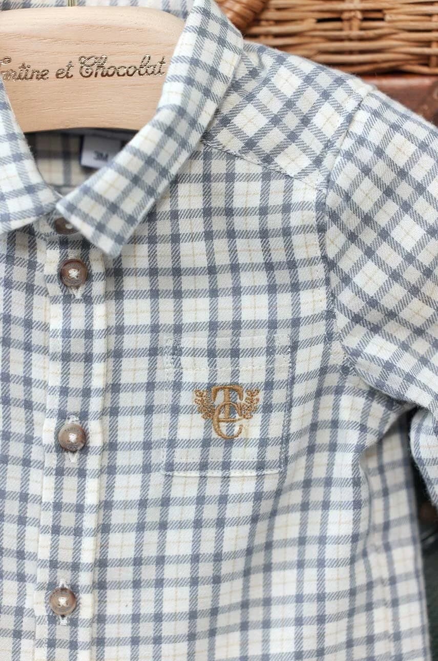 Хлопковая детская рубашка - фото 5