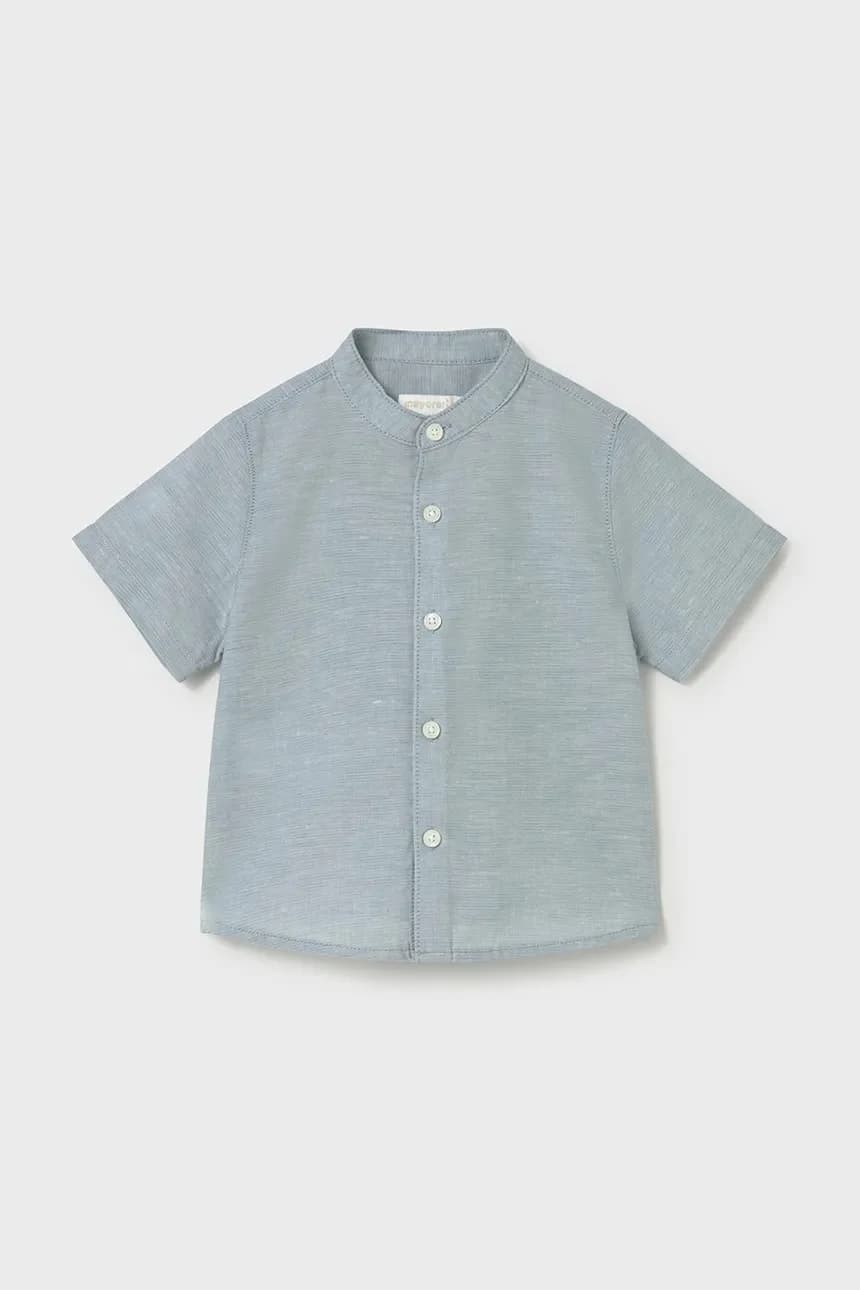 Детская рубашка из смесового льна