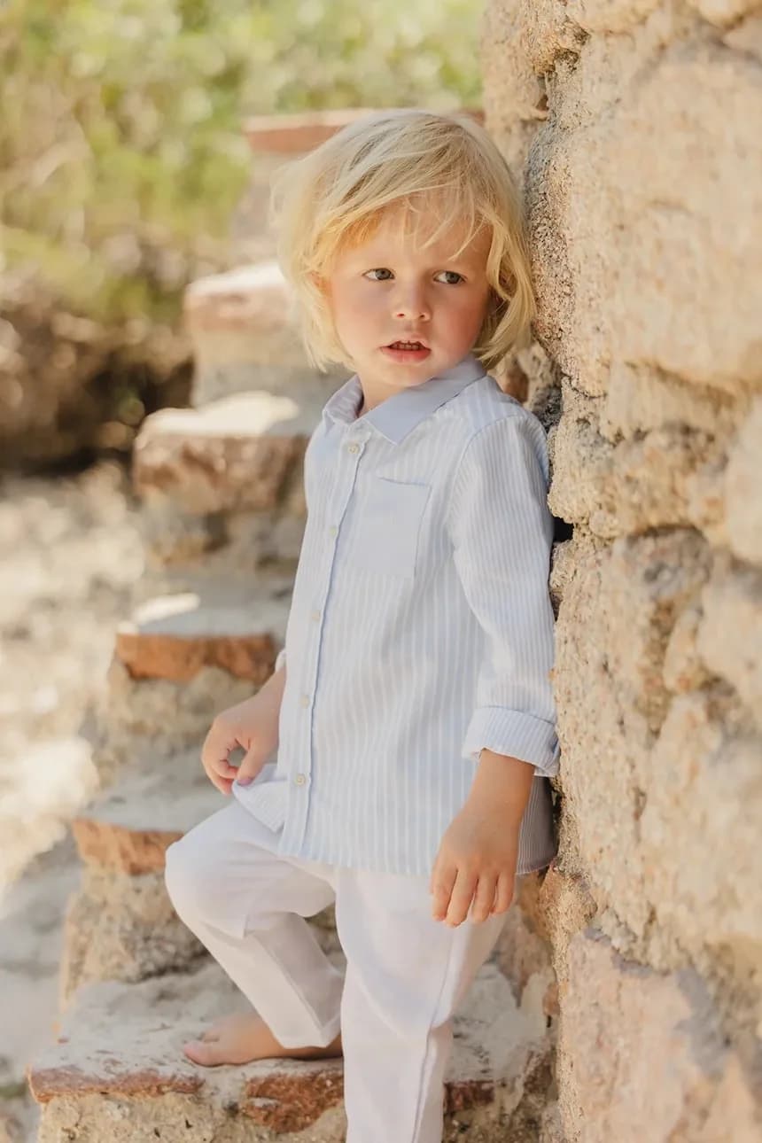 Детская хлопковая рубашка